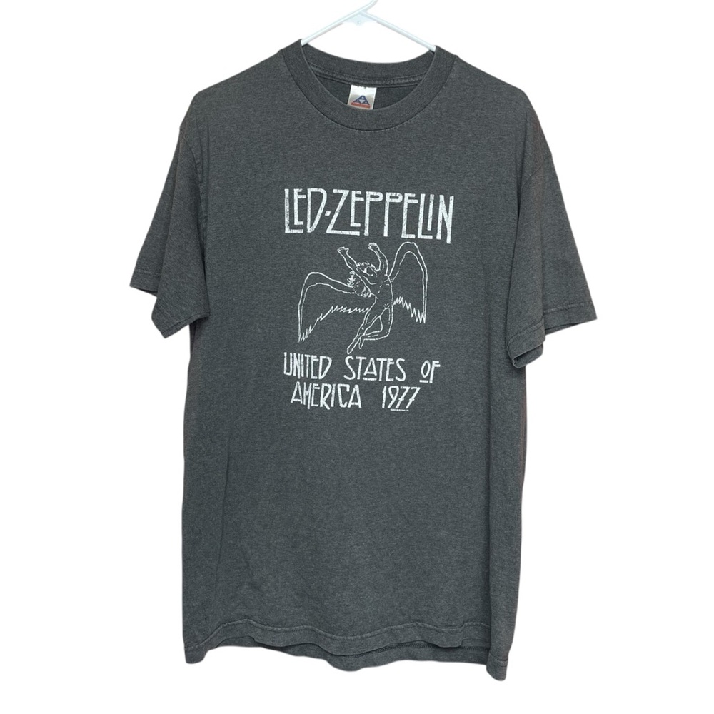 Led Zeppelin Shirt Vintage AAA United States of America 1977 Gray Mens Large